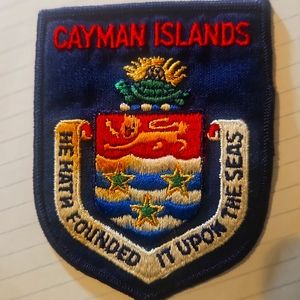 NWOT CAYMAN ISLANDS EMBROIDERED SEW ON PATCH BADGE
